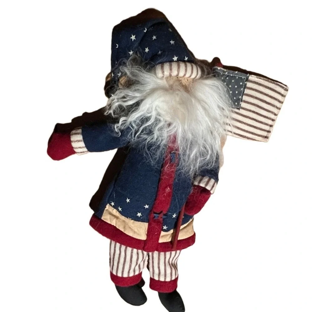 Primitive Americana Patriotic Santa Doll 16